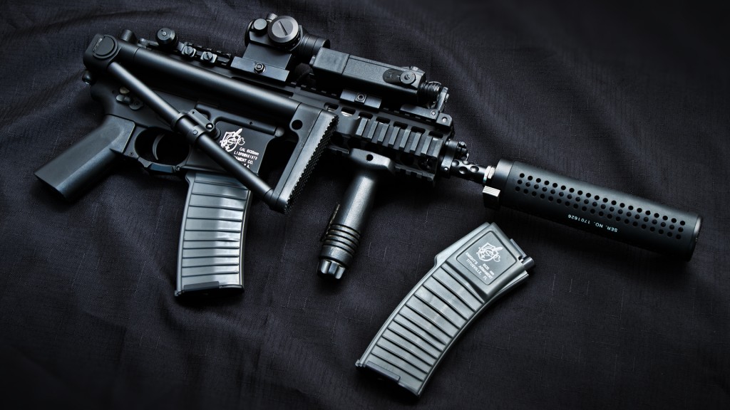 Knight's Armament PDW Full Metal AEG Airsoft Gun By Lancer Tactical