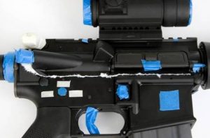 Photo pulled from Google Images to display taping off of firearm.